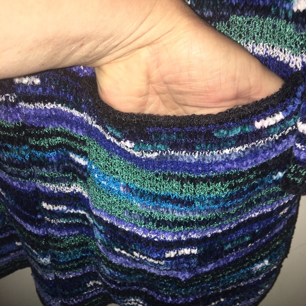 French Rags knit cardigans pockets  3/4 sleeve